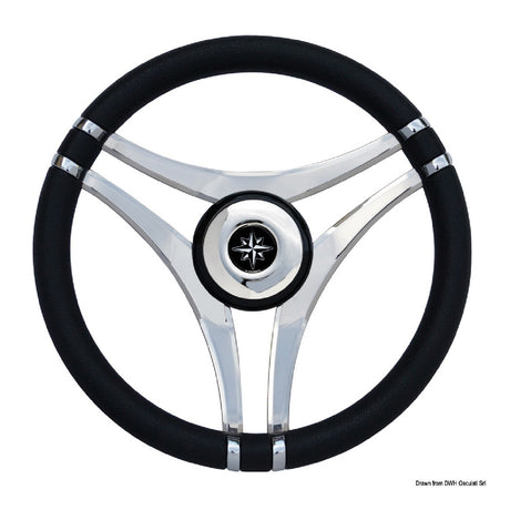 Osculati Volante Impact con razze in acciaio inox 350 mm 45.141.01