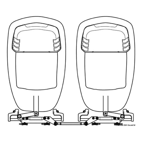 Ultraflex Barra di accoppiamento per fuoribordo con timoneria idraulica