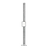 Osculati 5-spoke mirror-polished stainless steel rudder 45.164.60