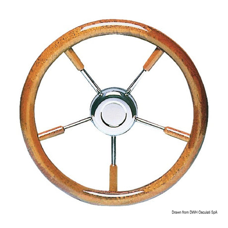 Osculati Volante con corona in mogano verniciato ai poliuretani 45.168.35