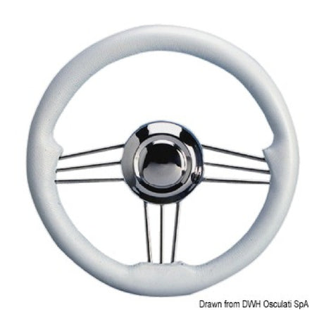 Osculati Volante con struttura in Acciaio Inox lucidato a specchio 350 mm 45.152.01