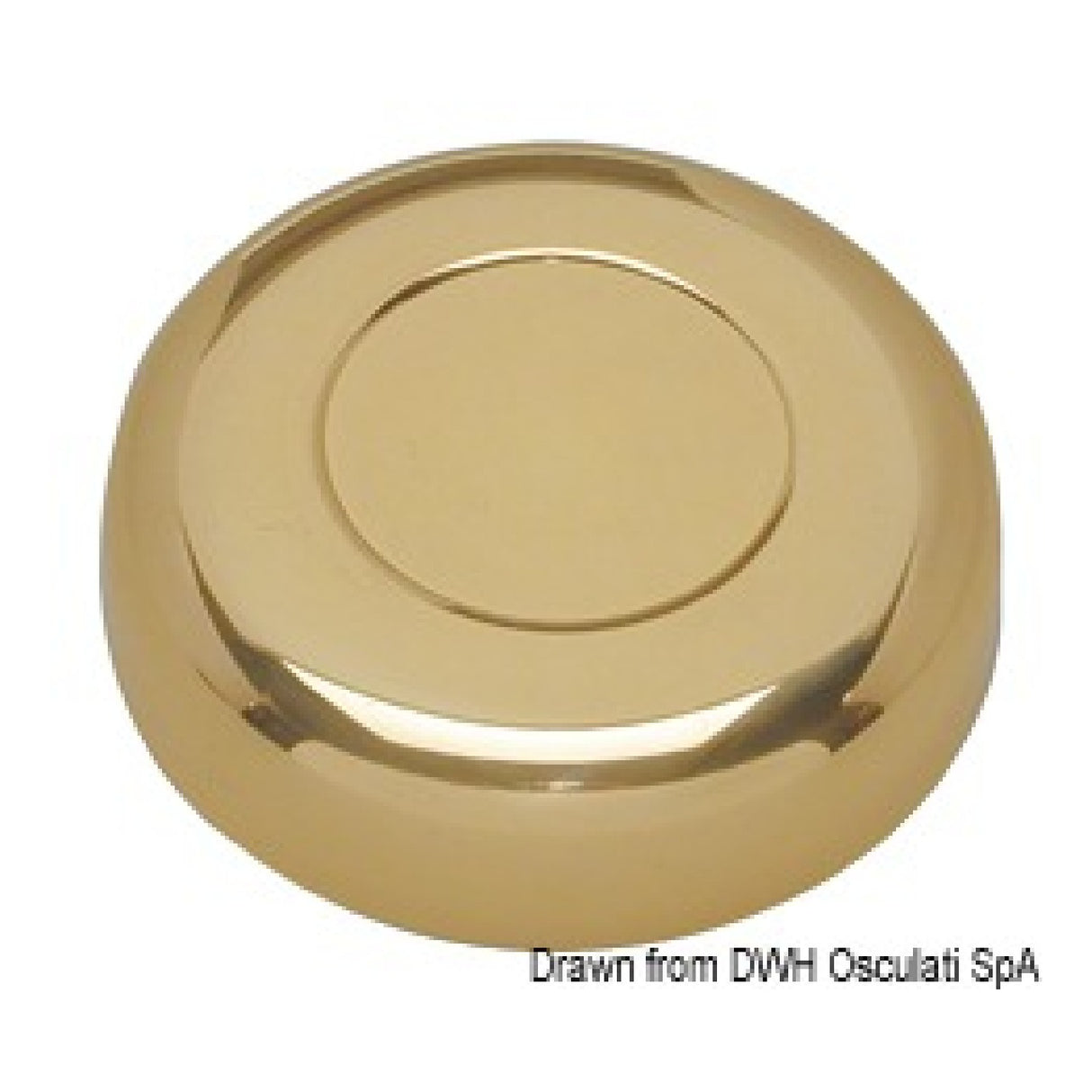 Osculati Brass central cap for rudders 45.176.01