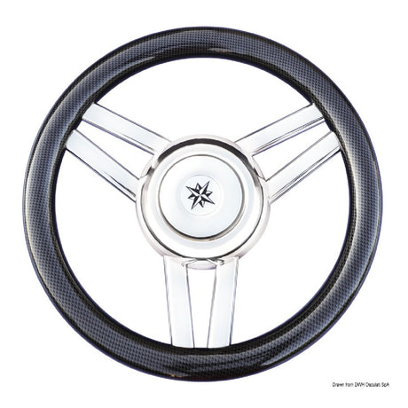 Osculati Volante Magnifico con radios ovalados 350 mm 45.177.01