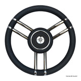 Osculati Apollo steering wheel in stainless steel and polyurethane 350 mm 45.178.11