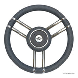 Osculati Apollo steering wheel in stainless steel and polyurethane 350 mm 45.178.11