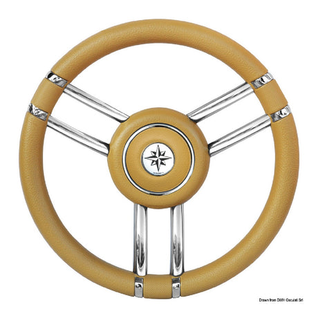 Osculati Volante Apollo inox e poliuretano 350 mm 45.178.11