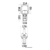 Ultraflex Scatola doppia leva bimotore universale B501