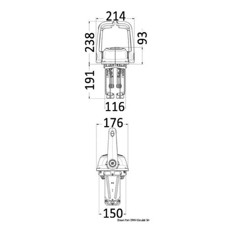 Ultraflex Scatola doppia leva bimotore universale B501