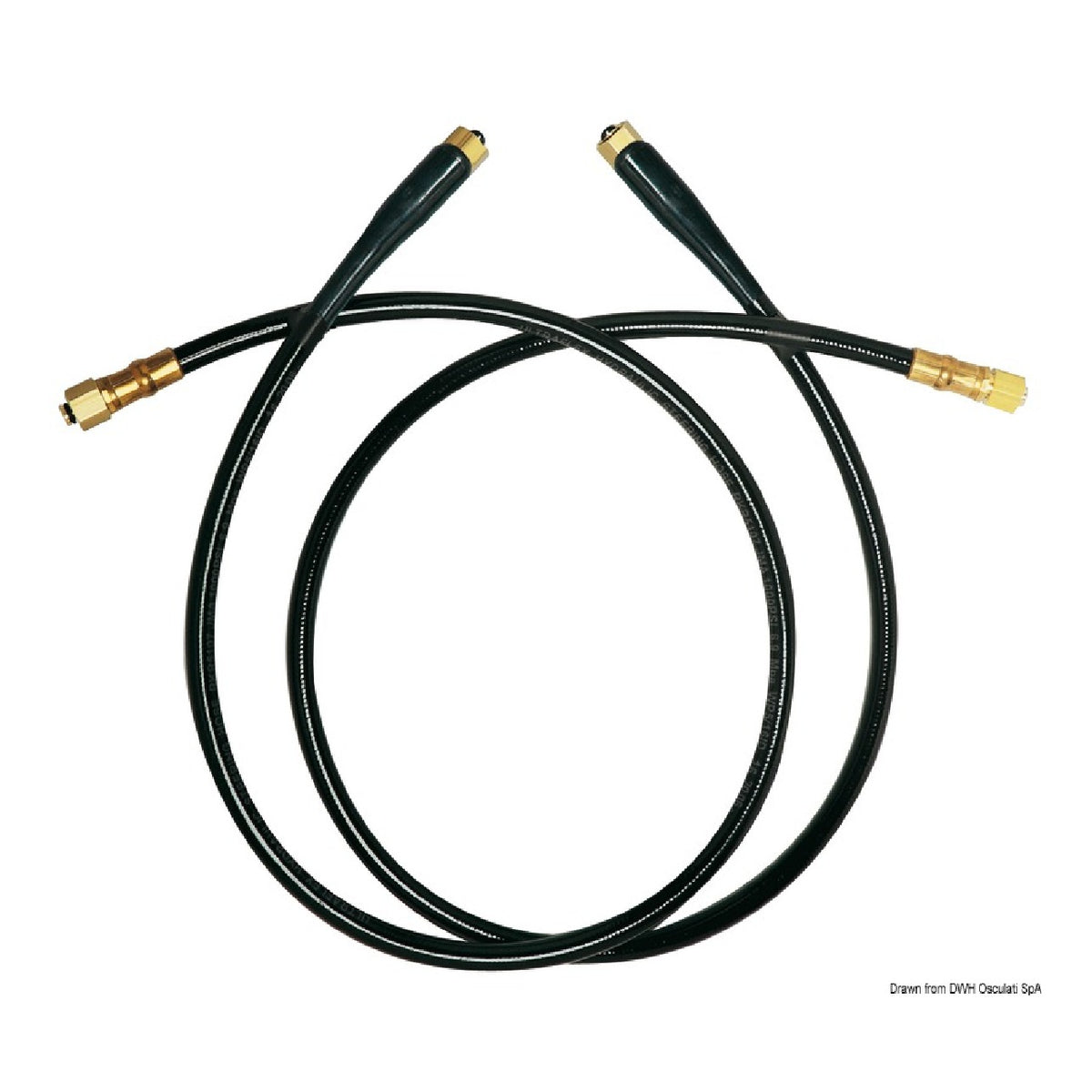 Kit Ultraflex 2 mangueras flexibles reforzadas de alta resistencia con piezas de conexión para doble conexión cilindro/motor