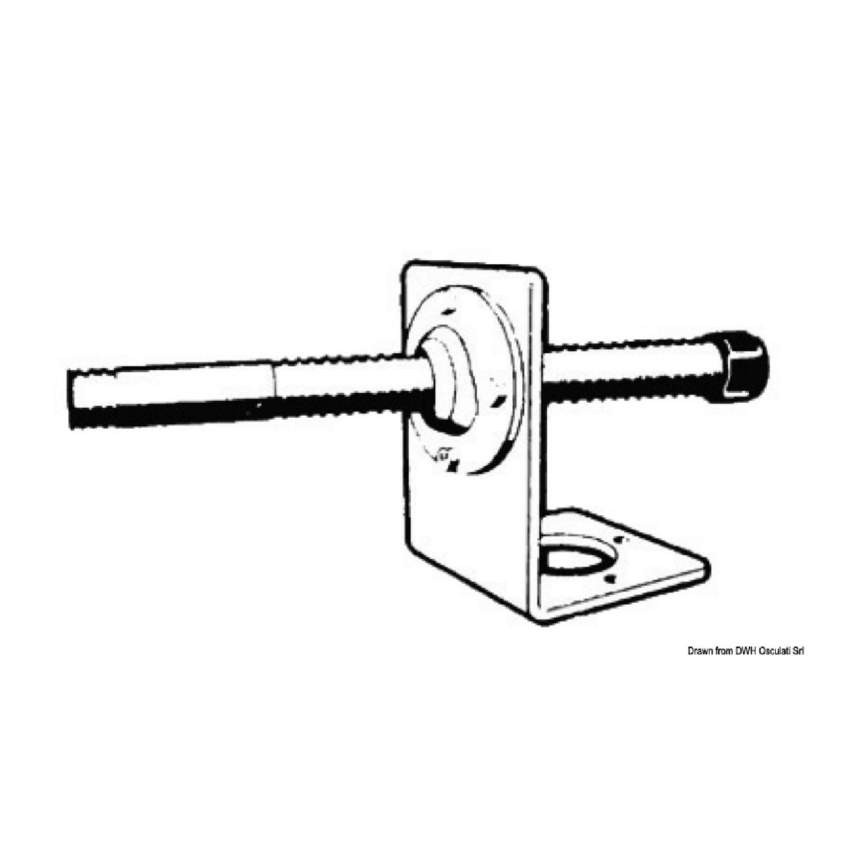 Soporte de acero inoxidable Ultraflex para control de dirección de un solo cable