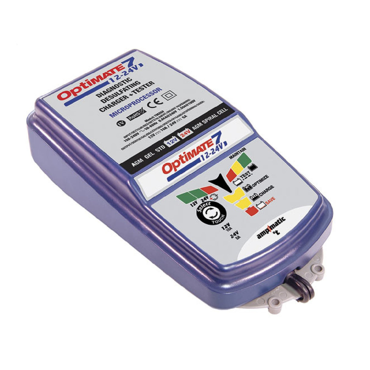 OPTIMATE 7 12V/24V Tecmate Motorrad- und Roller-Batterieladegerät