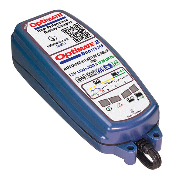 Cargador de batería OPTIMATE 2 DUO Tecmate