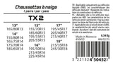XLPT-Schneesocken aus TX2-Gewebe