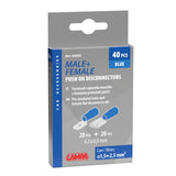 Lampa Kit 40 terminali-capicorda piatti - Blu 45052