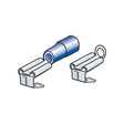 Lampa Kit 40 terminali-capicorda piatti a doppio innesto - Blu 45053