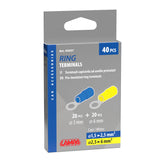 Lampa Kit 40 terminali-capicorda ad anello - Giallo/Blu 45057