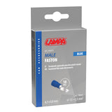 Lampa 10 terminali - capicorda maschio piatti - Blu 45072