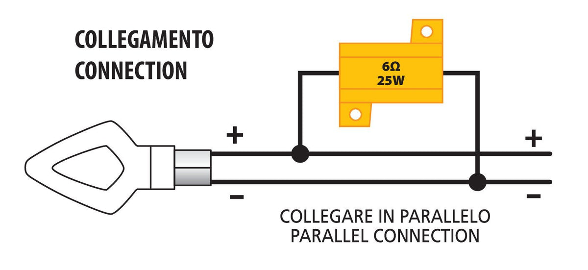 Pilot Resistenza cementata - 6 OHM - 25 W