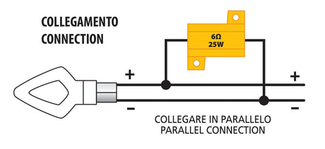Pilot Resistenza cementata - 6 OHM - 25 W