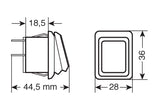 Lampa Interruttore impermeabile con spia a Led - 12/24V - Verde 45533