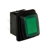 Lampa Interruttore impermeabile con spia a Led - 12/24V - Verde 45533