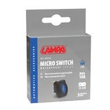 Lampa Micro Interruttore Impermeabile con Spia LED 12/24V - Blu
