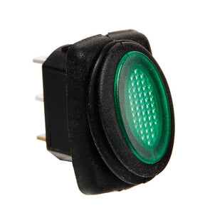 Lampa Micro interruttore impermeabile con spia a Led - 12/24V - Verde 45536