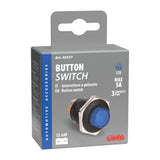 Lampa Interruttore a Pulsante con Spia LED 12/24V Blu