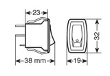 Lampa Micro interruttore con spia a Led - 12/24V - Verde 45542