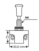 Lampa Interruttore tira-spingi - 12/24V - 10A 45551