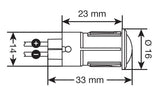 Lampa Spia a Led rosso - 12/24V - 20A 45568