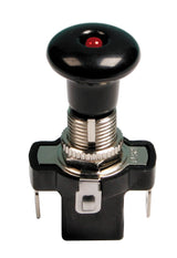 Lampa Interruttore Tira-Spingi con Spia LED 12/24V Rosso 10A