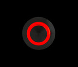 Lampa Interruttore a pulsante con spia a Led, 12/24V - Rosso 45574