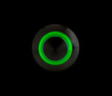 Lampa Interruttore a pulsante con spia a Led, 12/24V - Verde 45575