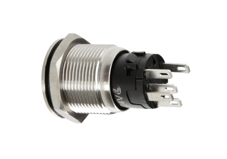 Lampa Interruttore a pulsante con spia a Led, 12/24V - Blu 45576