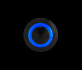 Lampa Interruttore a pulsante con spia a Led, 12/24V - Blu 45576