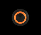 Lampa Interruttore a pulsante con spia a Led, 12/24V - Arancio 45577