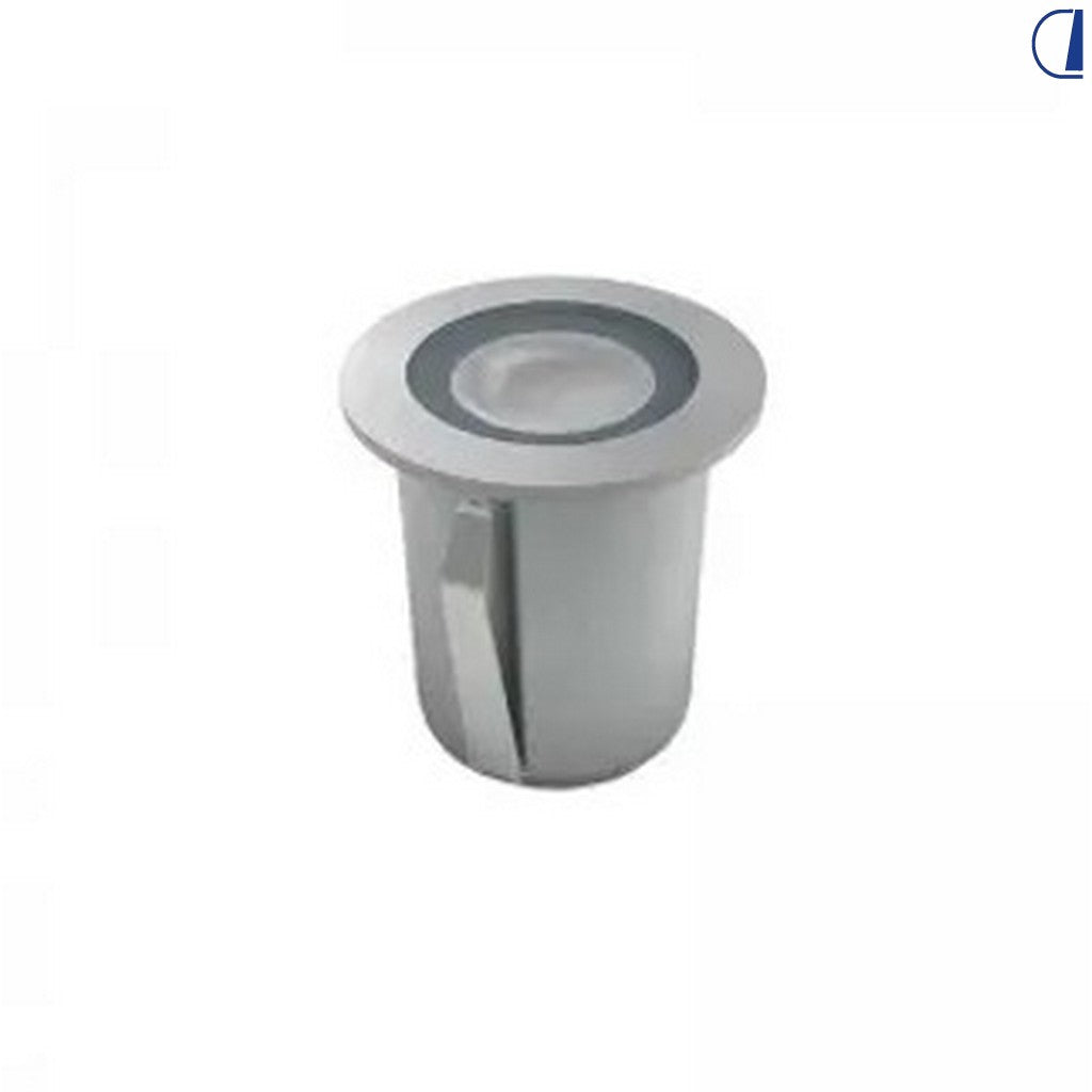 Faretto LED marino da incasso 12V 1,3W 100lm acciaio inox luce fredda