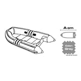 Lona Osculati para embarcaciones auxiliares/auxiliares gris 300D 46.501.01