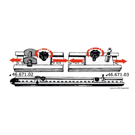 Viadana Rail System with Sliding Tracks for Canopies