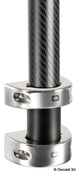 Osculati Kit boccole da parete per sistema tendalini pali in carbonio 46.815.10