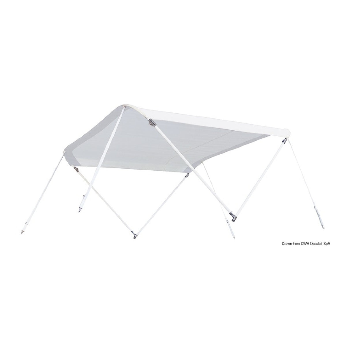 Parasol Tessilmare Shade Master HS diseñado para embarcaciones muy rápidas