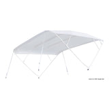 Parasol Tessilmare Shade Master Fish. Especialmente diseñado para cascos abiertos con sistema de gobierno vertical. Blanco.