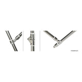 Osculati Tendalino 3 archi alto in Inox Alto Blu 46.920.12