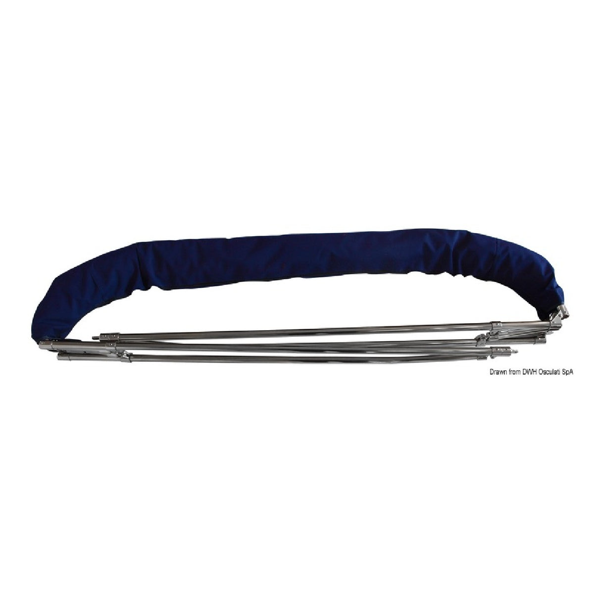 Toldo Osculati de 3 arcos en acero inoxidable Alto Blu 46.920.12