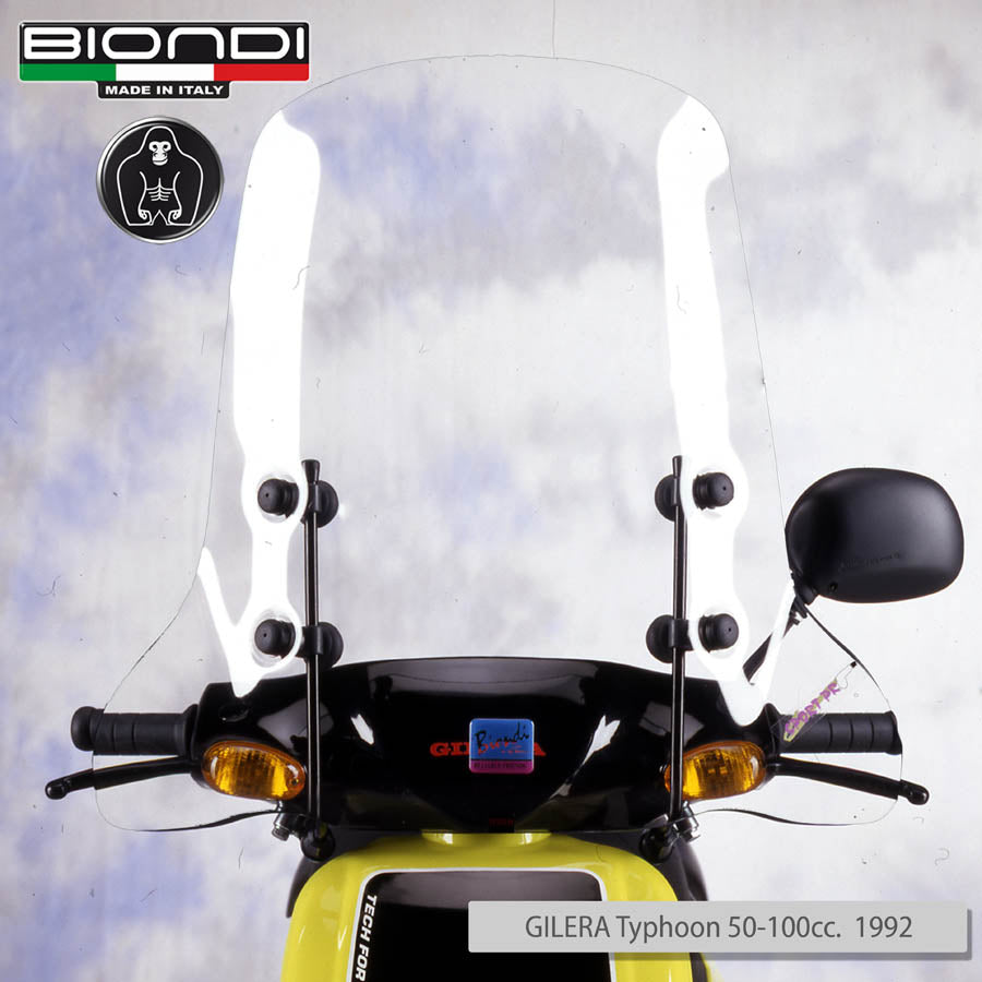 Biondi Parabrezza Pro Trasparente + Attacchi Vmoto Soco Citi F01 2023