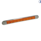 Indicatore di direzione a barra LED con cornice in acciaio per camper
