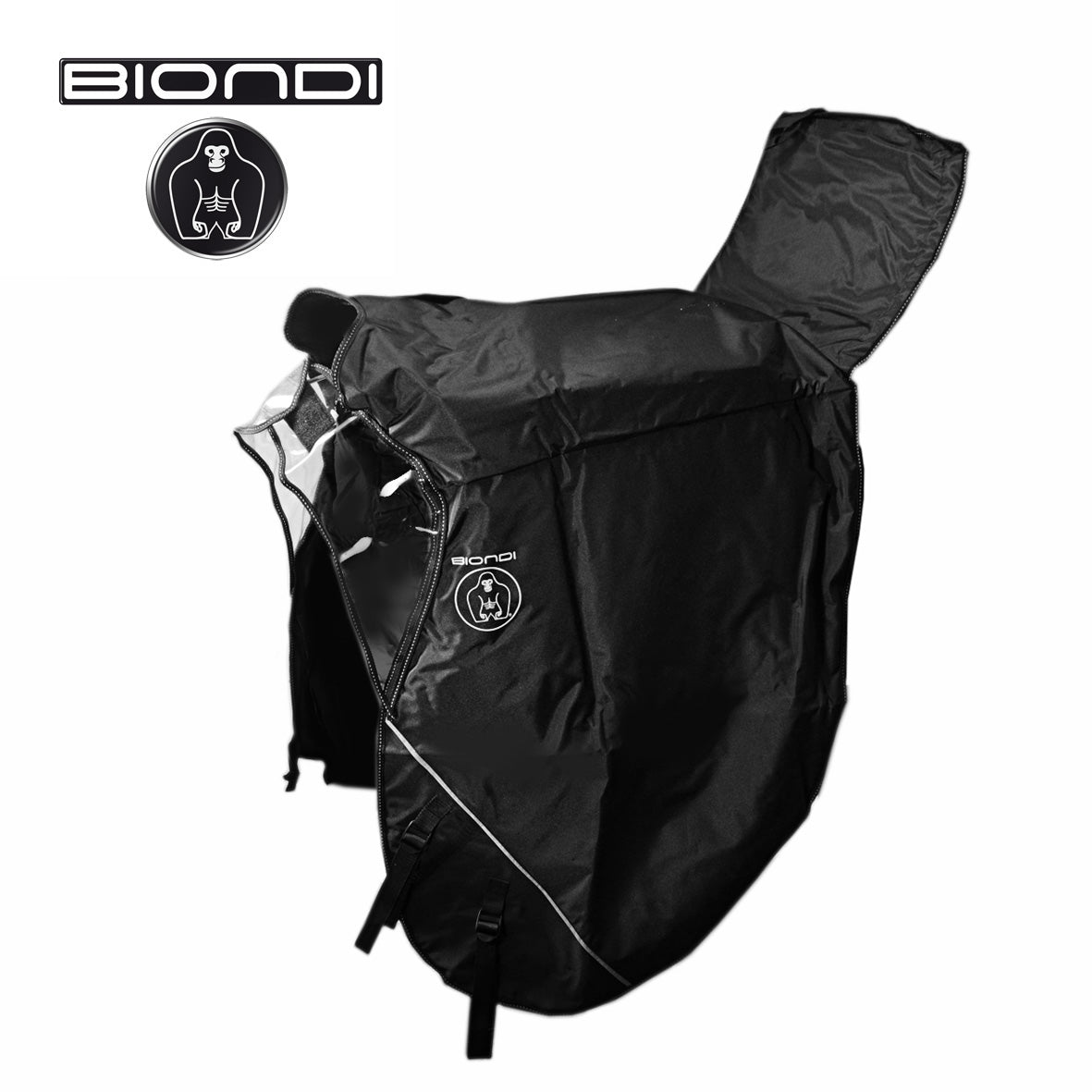 Biondi Coprirapido Coprigambe per Scooter Impermeabile Nero