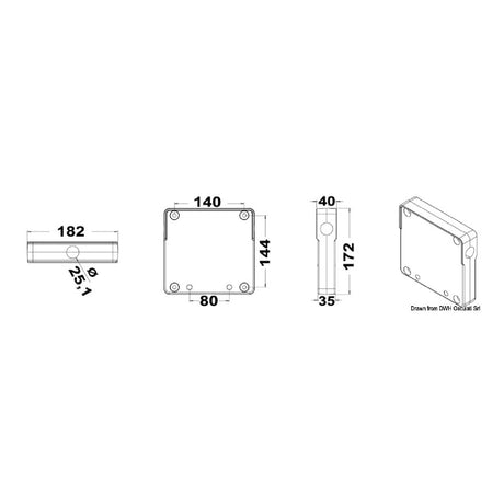 Osculati Tavoletta portamotore per pulpito 47.377.50