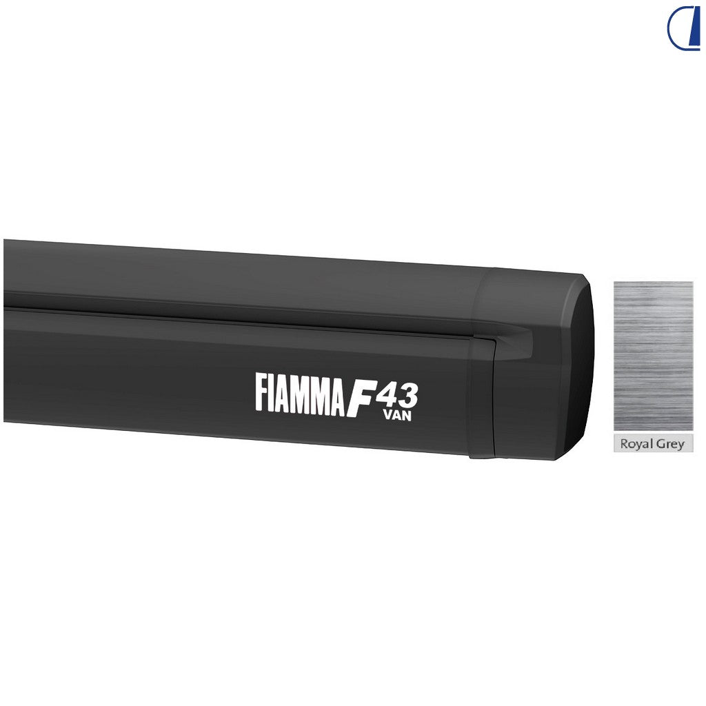 Fiamma Tendalino F43 Van 300 cm Deep Black cassonetto Royal Grey